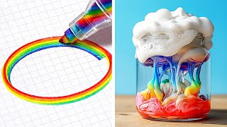 🌈 CUTE RAINBOW SCHOOL CRAFTS Anyone Can Make!
