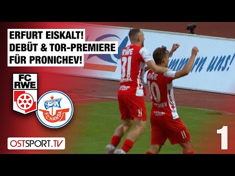 Erfurt abgezockt! Pronichev-Tor-Debüt: RW Erfurt - Hansa Rostock II 2:0 | Regionalliga Nordost