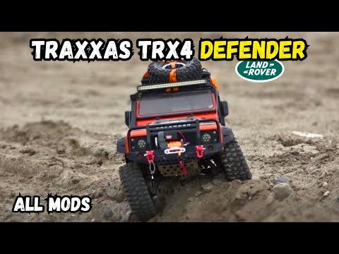 Traxxas TRX4 Defender ALL the Accessories 1/10 RC #traxxastrx4 #landroverdefender