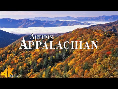 Appalachian Mountains 4K Ultra HD • Enchanting Autumn, Scenic Relaxation Film with Calming Music.