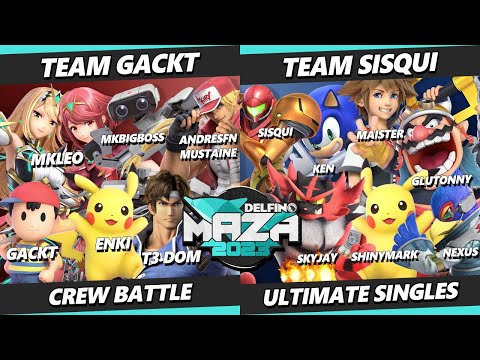 Delfino Maza 2023 CREW BATTLE - Team Gackt vs Team sisqui - Smash Ultimate - SSBU