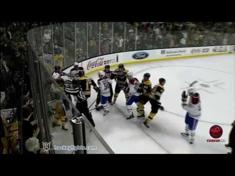 Benoit Pouliot vs David Krejci Feb 9, 2011