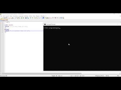 Perl- if .. else statement Example