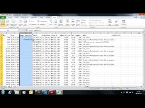 RPR NA03: Analysing SQL Server performance using Wireshark and Excel - Part 2
