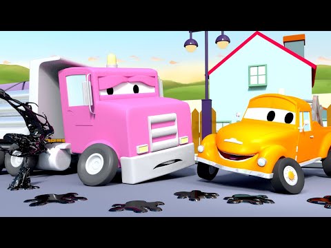 Tegljač za djecu -   Kamion Flavy  - Auto Grad ! Crtići sa kamionima