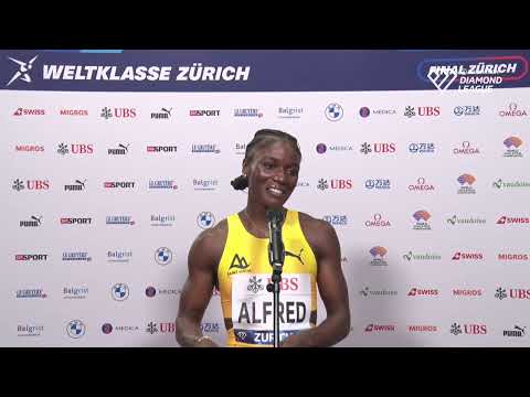Julian Alfred Blazes 10.76 to Win Zurich Diamond League 100m Final | Post-Race Interview & Reaction