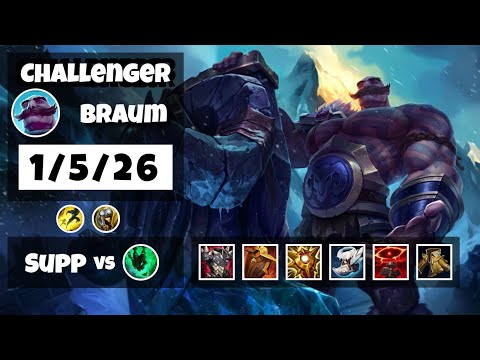 Braum vs Thresh EU Challenger SUPPORT (1/5/26) - v11.17