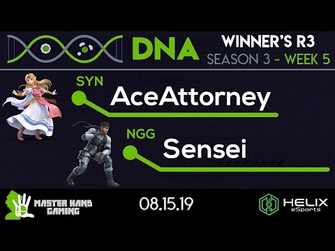 DNA S3:W5 - SYN | AceAttorney (Zelda) vs. NGG | Sensei (Snake) - Winner's R3
