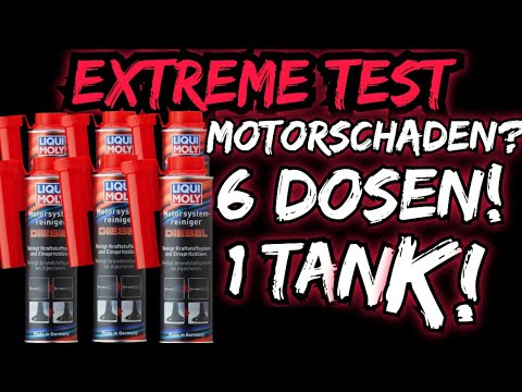 LIQUI MOLY MOTOR-SYSTEMREINIGER Additive 6x überdosiert🔥💪😲 Extreme Test=Motorschaden? + Endoskopie!