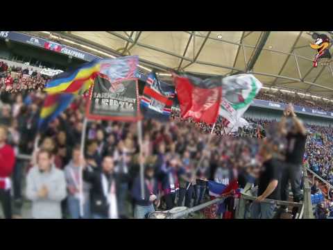 Rb Leipzig vs. FC Schalke 04 - Away Support @ Veltins-Arena (23.04.2017)