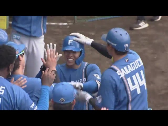 【ファーム】打球はレフトスタンドへ!! ファイターズ・梅林優貴 勝ち越しのソロホームラン!!  2024年5月29日 埼玉西武ライオンズ 対 北海道日本ハムファイターズ