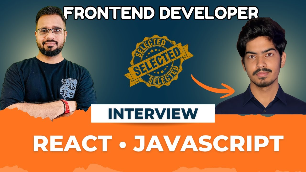 Frontend Developer Interview | React and JavaScript - Mock Interview