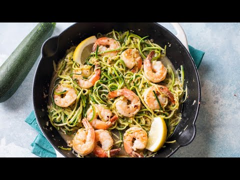Healthy Garlic Shrimp Zucchini Noodles - So Easy & Satisfying!