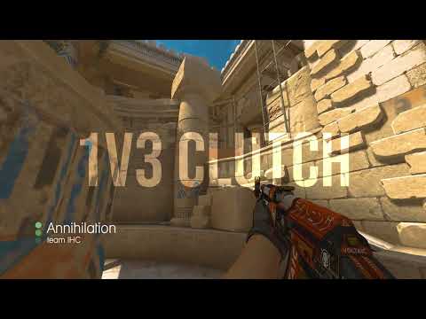 CSGO IHC Annihilation 1v3 CLUTCH AK47 vs Furia Anubis IEM Katowice 2023