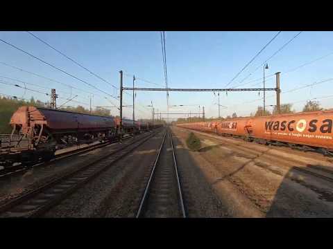 NEx 66366 Ústí nad Labem - Třebušice | ČDC | Loko řady 163 | Ze stanoviště strojvedoucího