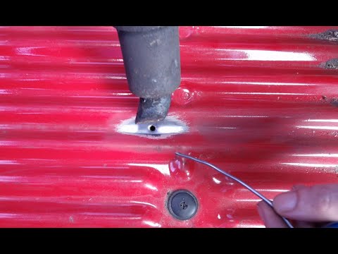 Car Body Sheet Metal Repair With Solder. No Welder Needed.