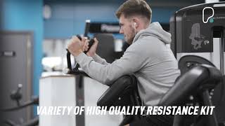 PureGym Folkestone: Free weight racks, medicine balls, rubberized flooring, green turf area, and strength machines.
