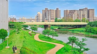Relaxing sunset walk in Tokyo Hirai, Japan | Summer 2025 • 4K HDR