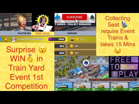 TrainStation2 🚆#1309: 🥇 no Train Yard Event 2023 1ª competição 🥳 Assentos 💺 precisam de Evento 🚂 😮