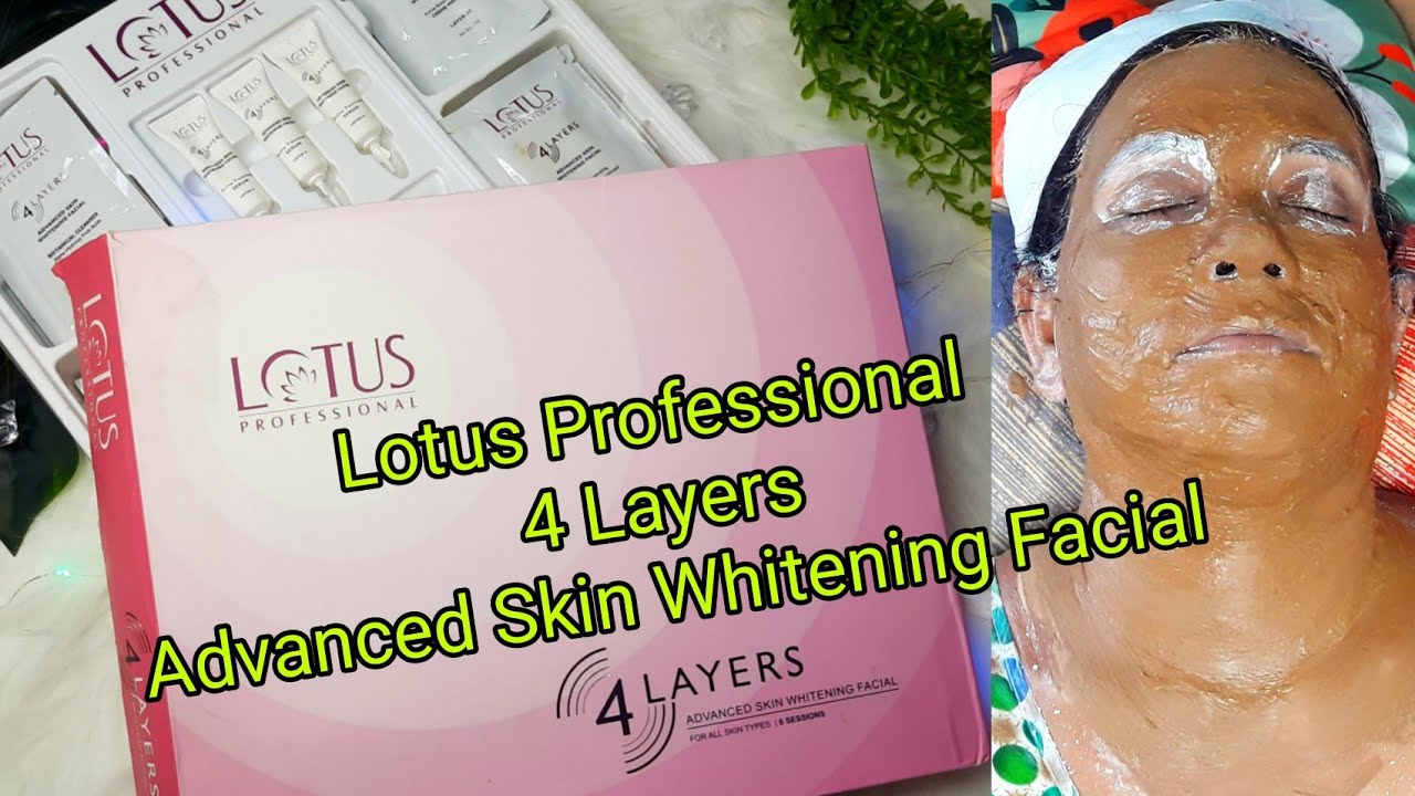 Lotus Professional 4 Layers Advanced Skin Whitening Facial Kit Review & Demo | For All Skin Types