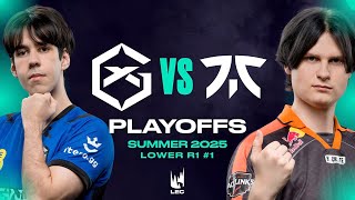 GX vs FNATIC, LA GRANDE DÉSILLUSION (LEC Summer 2025)
