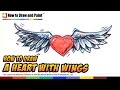 How to Draw a Heart with Wings - MAT 