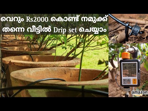 Automatic Drip Irrigation System at Home for just Rs2000 | എങ്ങനെ നമുക്ക് സ്വന്തം വാങ്ങി വെക്കാം