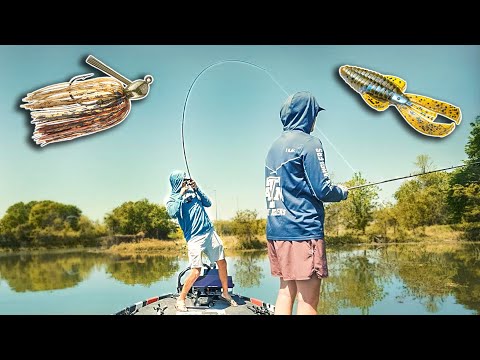 Jig Vs. Texas Rig For SPRING Bass Fishing! (Which Is BETTER?)