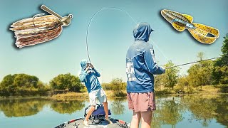 Jig Vs. Texas Rig For SPRING Bass Fishing! (Which Is BETTER?)