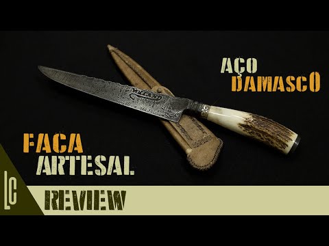 Faca Aço Damasco Artesanal [LojaDaCarabina.com.br] #lojadacarabina
