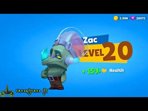 My first Level 20!! ZAC!!! (So OP!!) #zooba #gameplay