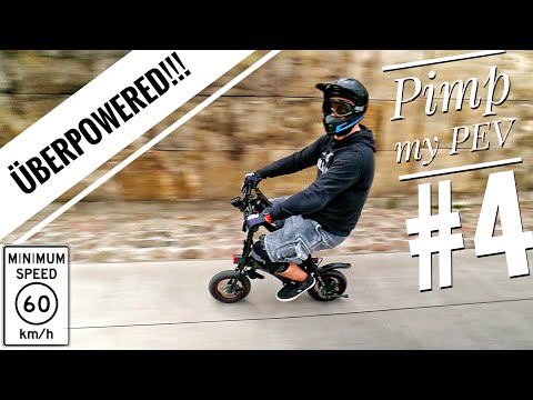 PIMP my PEV #4 - Julius' ÜBERPOWERED MINI EBIKE - 60+ km/h on 25kg DYU eBike