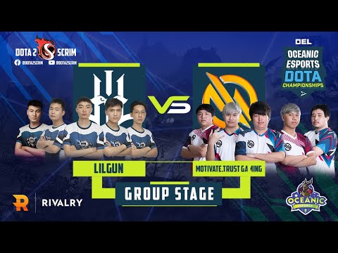 Lilgun vs Motivate Trust Gaming - Oceanic Esports Dota Championships - Group Stage - B02