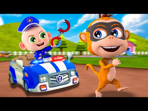 Baby Police Song | Police Cartoon + More Nursery Rhymes & Kids Song | Animal PIB MrCars