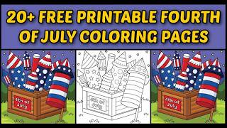 4th of July Coloring Pages - 20+ Free Printable Fourth of July Coloring Sheets (PDF & JPG)