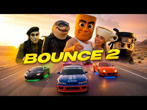 BRAINROCKZ MEDIA - BOUNCE 2 (BRAINROT RACING CARS) [Official Deep House Music Video]