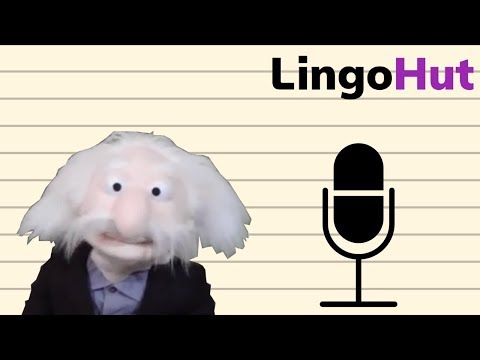 Record Yourself - Professor Jargonstein Language Learning Tip