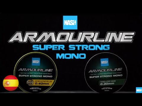 Żyłka Nash Armourline Super Strong Mono UV Yellow 12lb/0.30mm 1000m film wideo