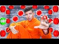 100 Mystery Prison Buttons But Only One Lets You Escape