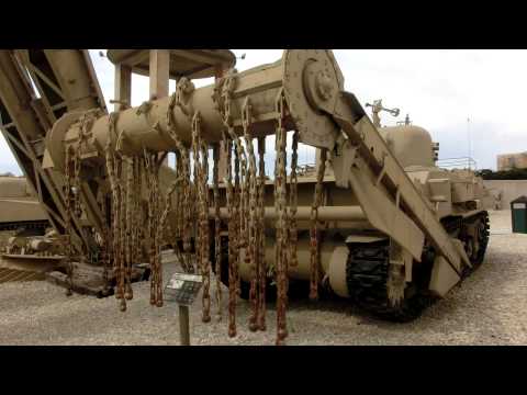 Anti Mines Sherman Tank & M48 A5 Patton with 105mm gun & KMT-4 Soviet mines detonation system
