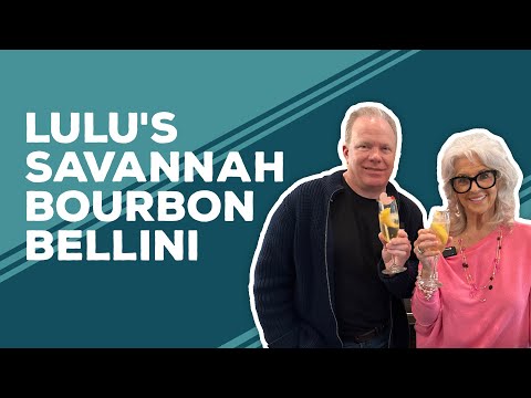 Love & Best Dishes: Lulu's Savannah Bourbon Bellini Recipe | Valentine's Day Cocktail Ideas