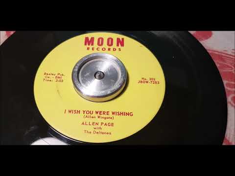 Allen Page - I Wish You Were Wishing - 1958 Teen - MOON 302