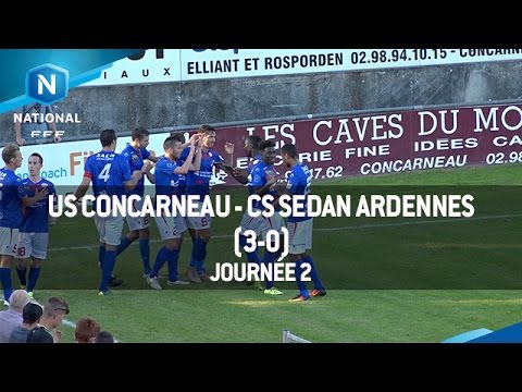 J2 : US Concarneau - CS Sedan Ardennes (3-0), le résumé