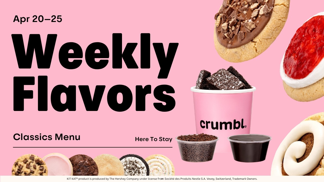 Brownie Dippers, Cinnamon Roll Cookie, & More! | Crumbl