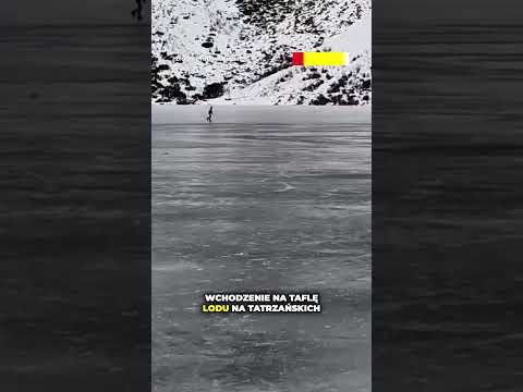 TURYSTA JEŹDZI PO ZAMARZNIĘTYM MORKSIM OKU