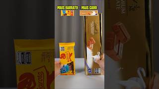 COMPREI OS ALIMENTOS MAIS BARATOS E MAIS CAROS!#chocolate #sorvete #salgadinho #biscoito #provando
