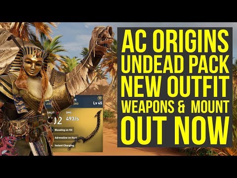 Assassin's Creed Origins Undead Pack NEW OUTFIT, MOUNT & WEAPONS Out Now (AC Origins Undead Pack) Video