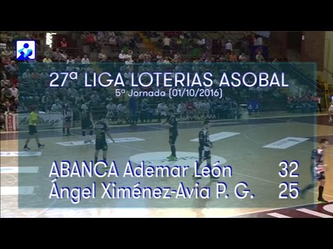 LIGA ASOBAL J05 ABANCA Ademar León - Ángel Ximénez-Avia P.G. 32 - 25