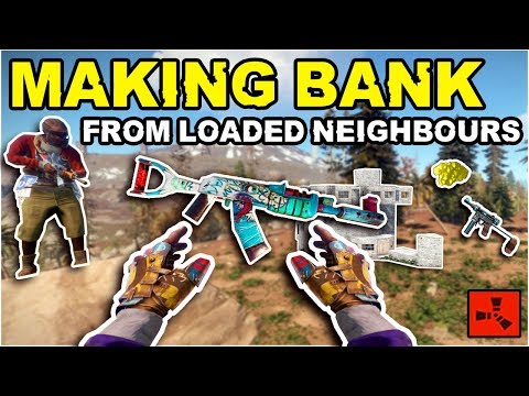 SOLO Player Gets Super RICH Off LOADED Neighbours!! - Rust Solo Survival (PVP and Raids)