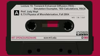 15. Transient Enhanced Diffusion (TED) - Simulation Examples, TED Calculations, RSCE in detail